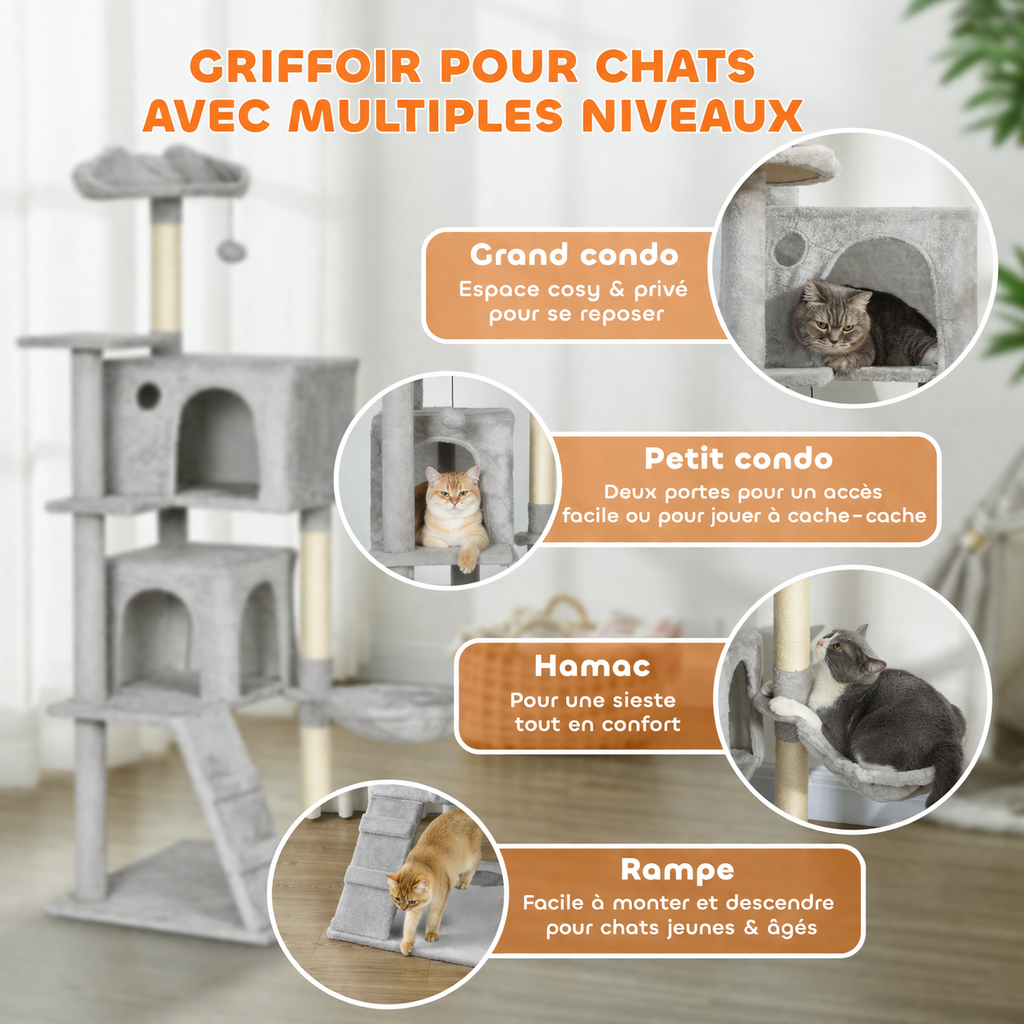Arbre à chat Birdy 160CM