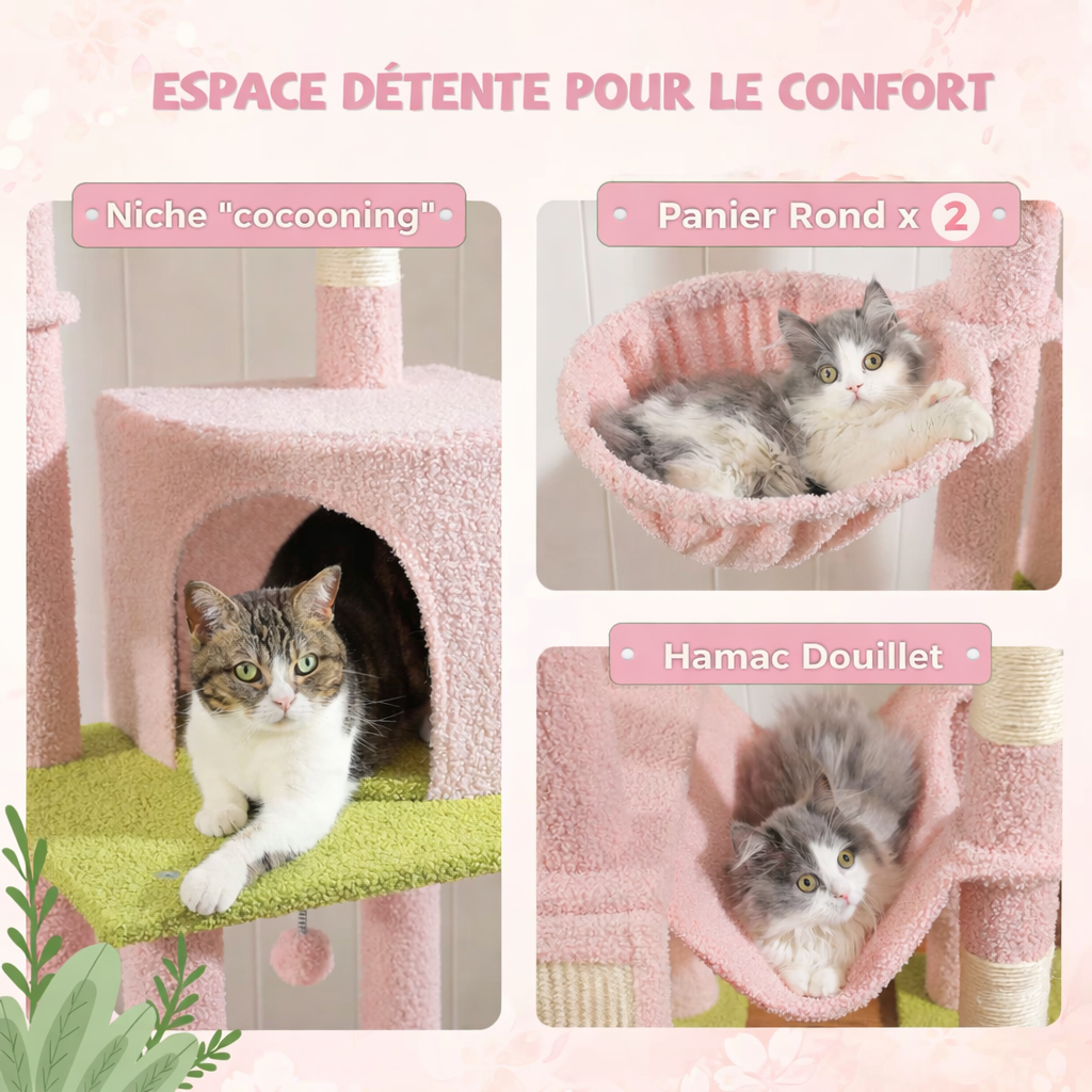 Arbre à chat Rose Sophie 220 CM