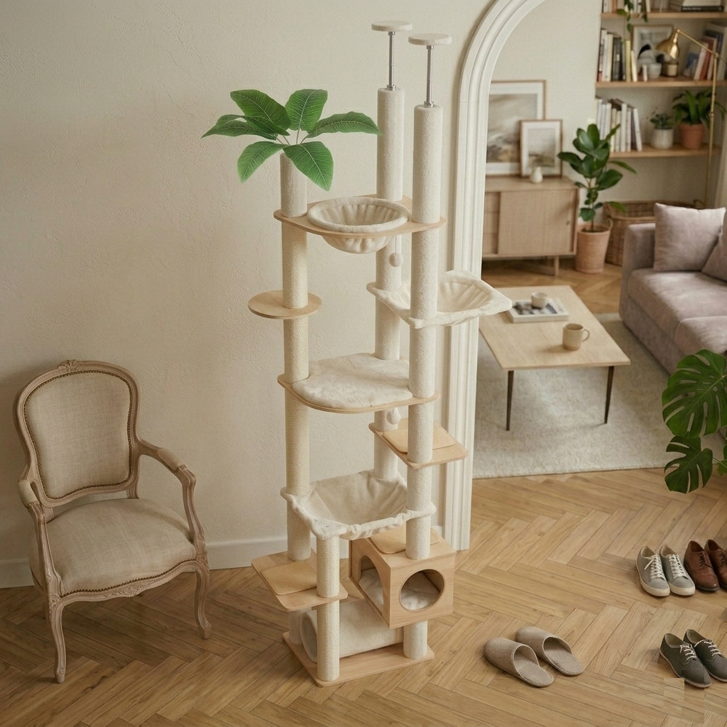 Arbre à chat en bois Chery 230CM