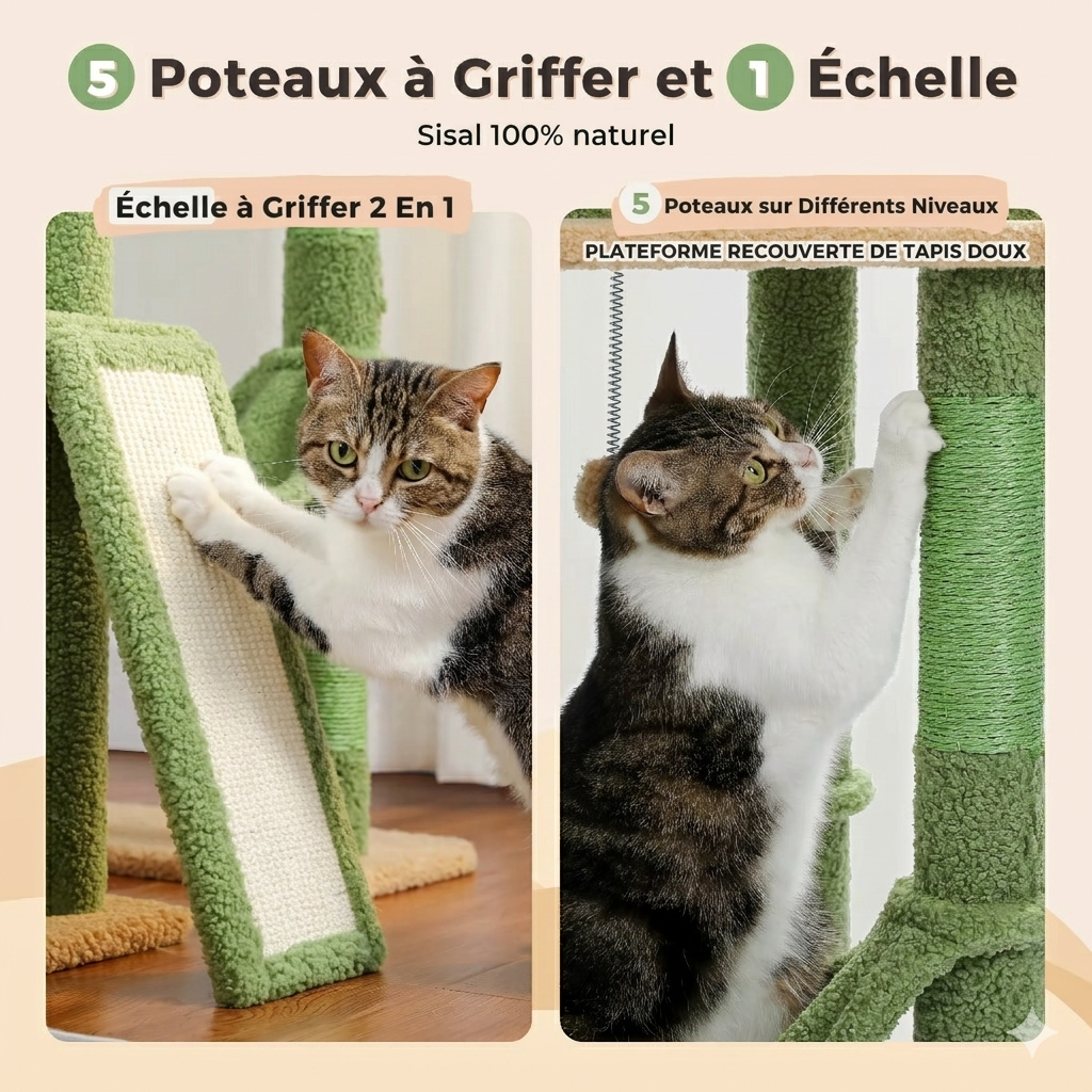 Arbre à chat Rose Sophie 220 CM