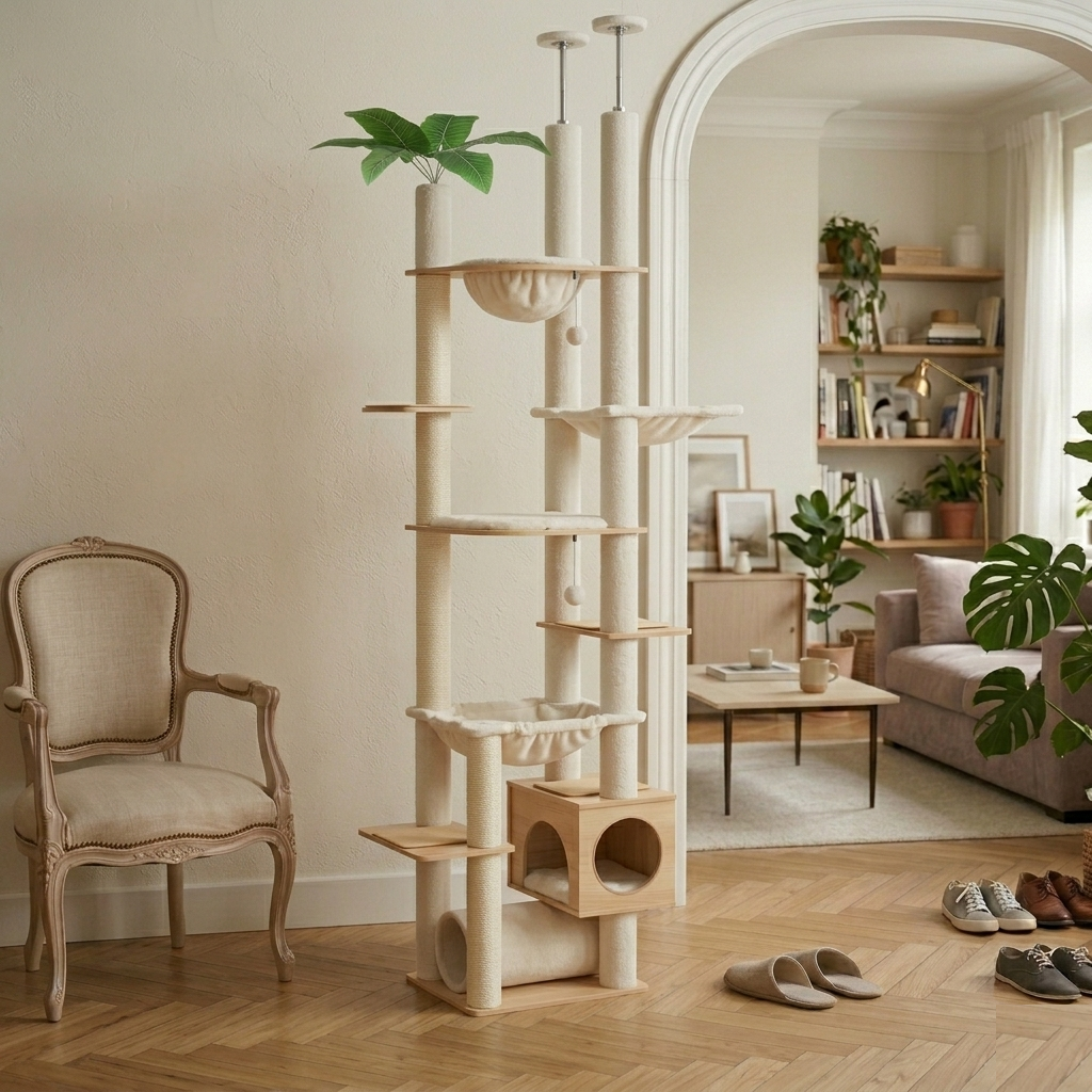 Arbre à chat en bois Chery 230CM