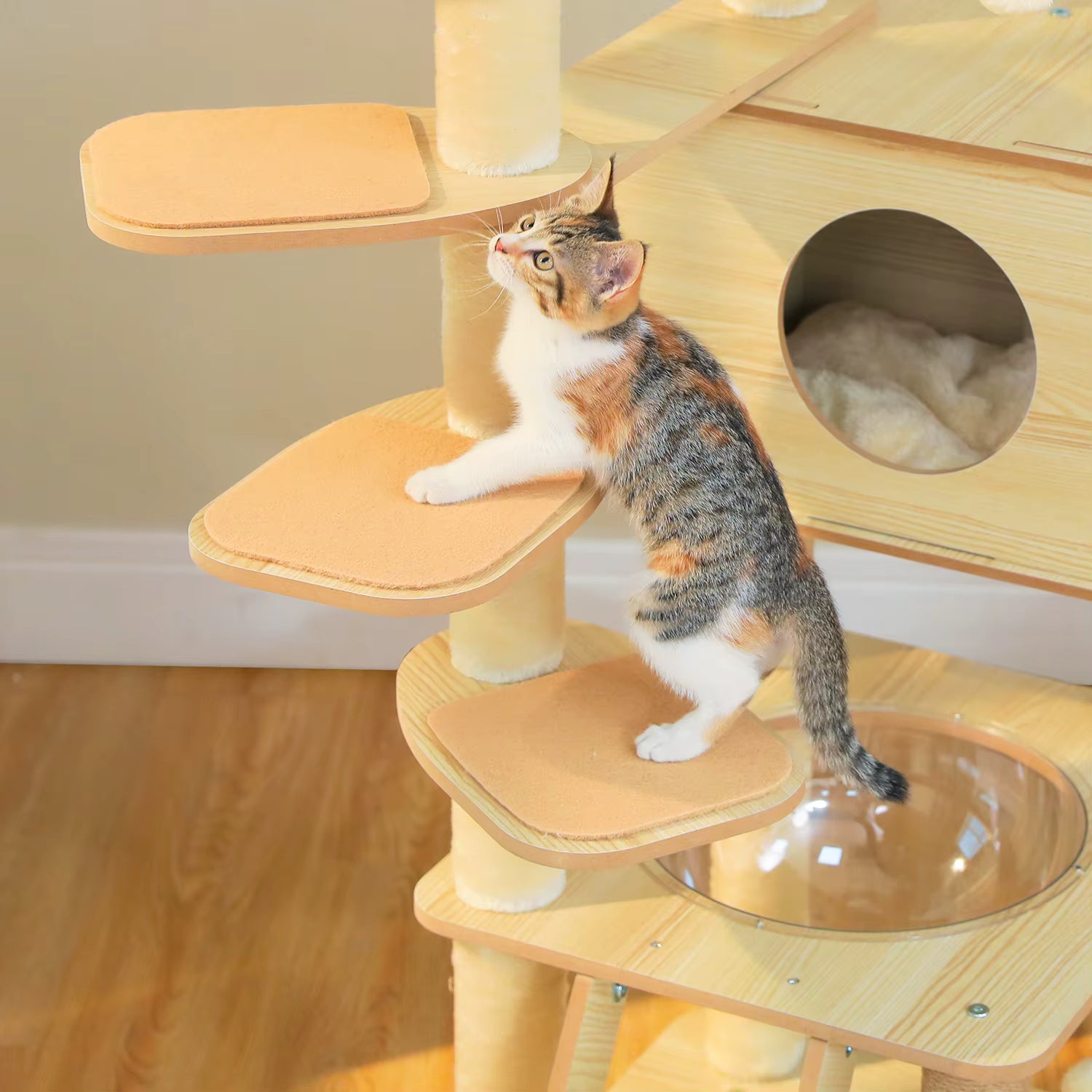 Arbre à chat en bois Viseo 150 CM