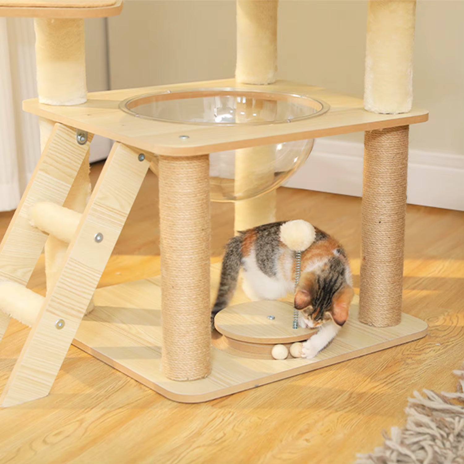 Arbre à chat en bois Viseo 150 CM